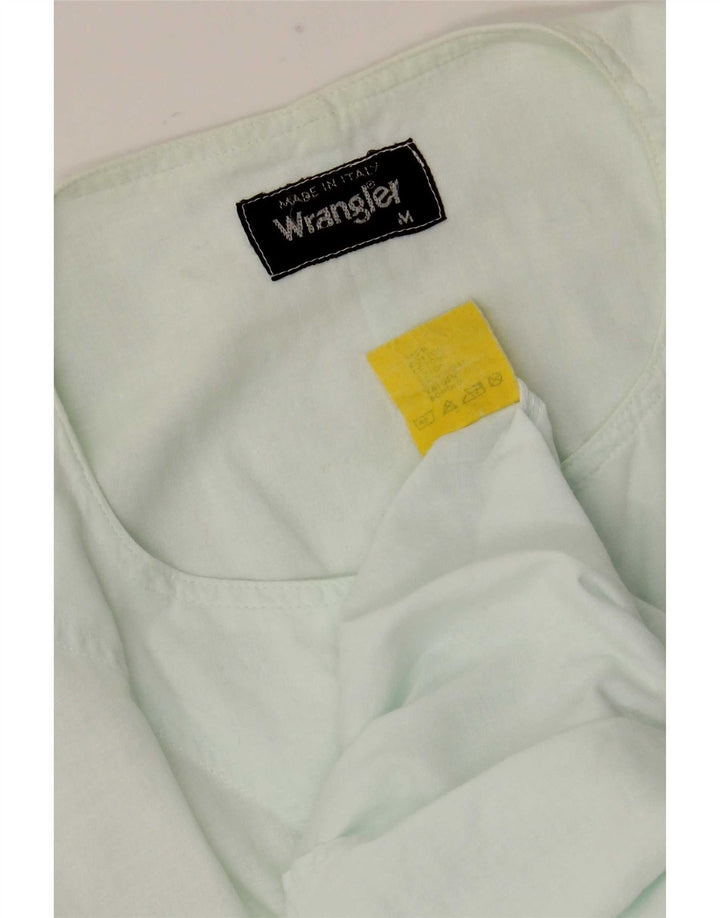 Wrangler Herren Kurzarm-Pulloverhemd aus mitteltürkisfarbener Baumwolle