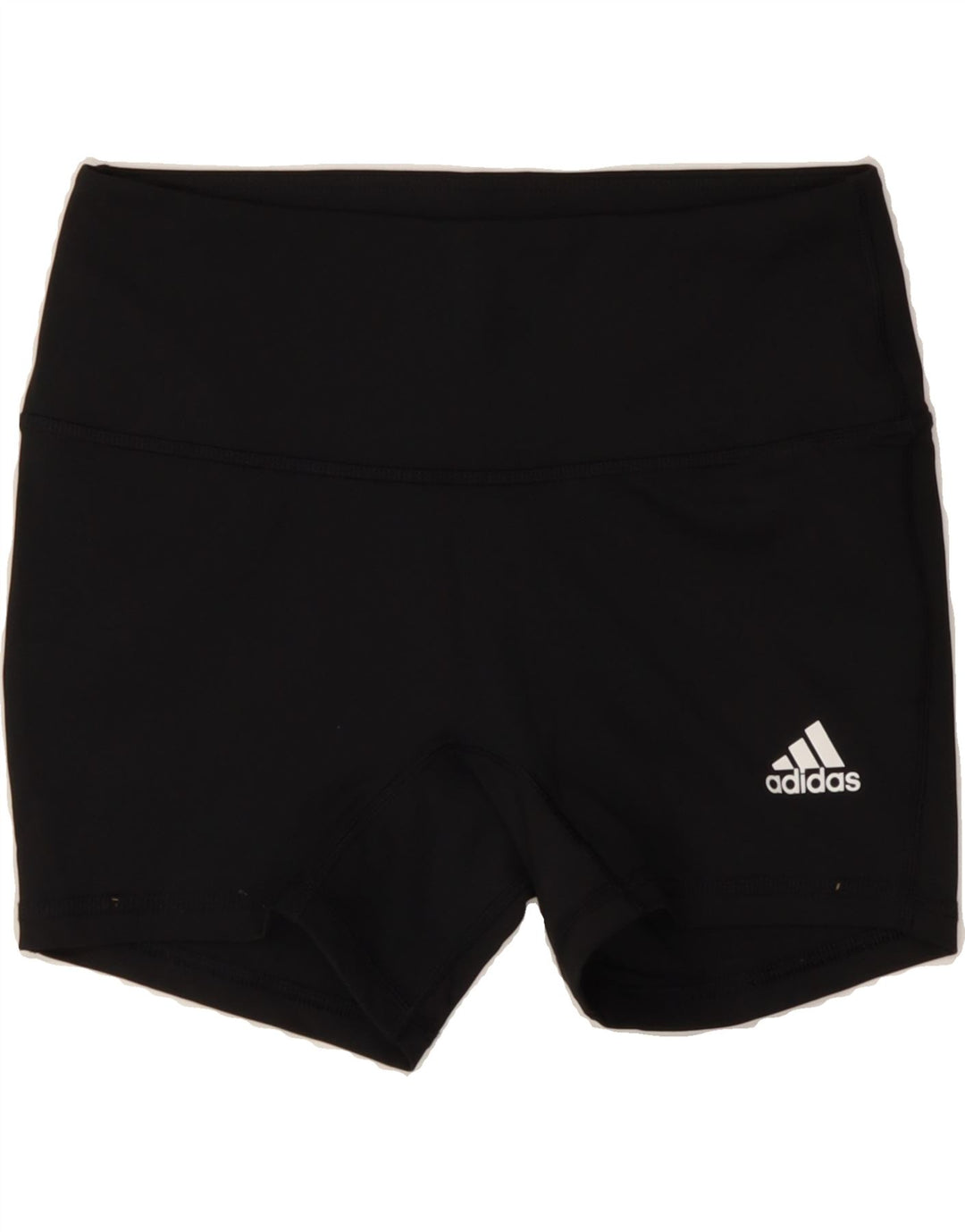 ADIDAS Womens Sport Shorts UK 12/14 Medium  Black Polyester Vintage Adidas and Second-Hand Adidas from Messina Hembry 