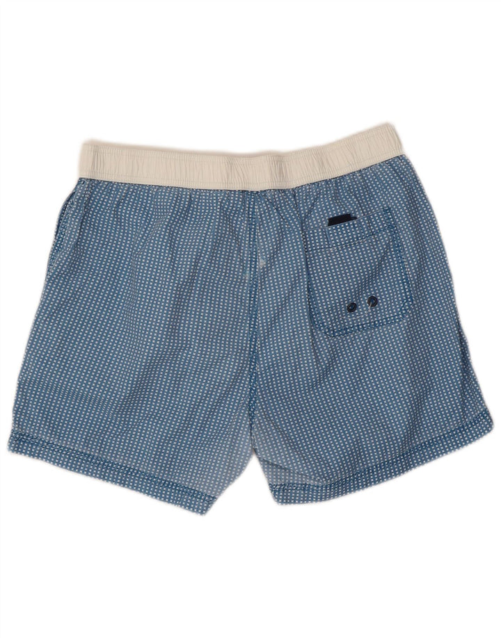 North Sails Badeshorts für Jungen, 15–16 Jahre, blau gefleckte Baumwolle