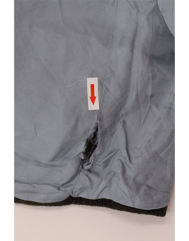 Barbour Herren-Blazer mit 2 Knöpfen, UK 42, große Khaki-Karo-Wolle
