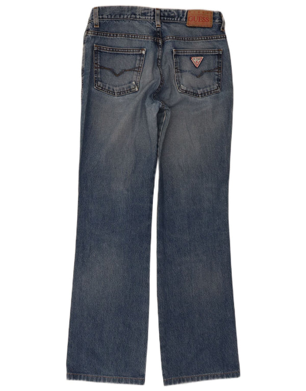 Guess Bootcut-Jeans für Damen, W28, L30, blaue Baumwolle