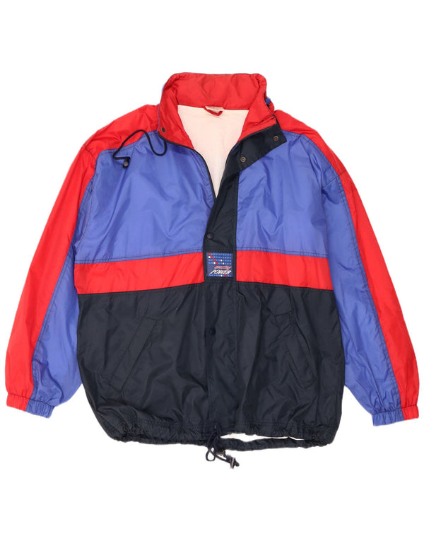 Marcel Clair Herren-Regenjacke mit Kapuze, EU 56, 3XL, Marineblau, Farbblock