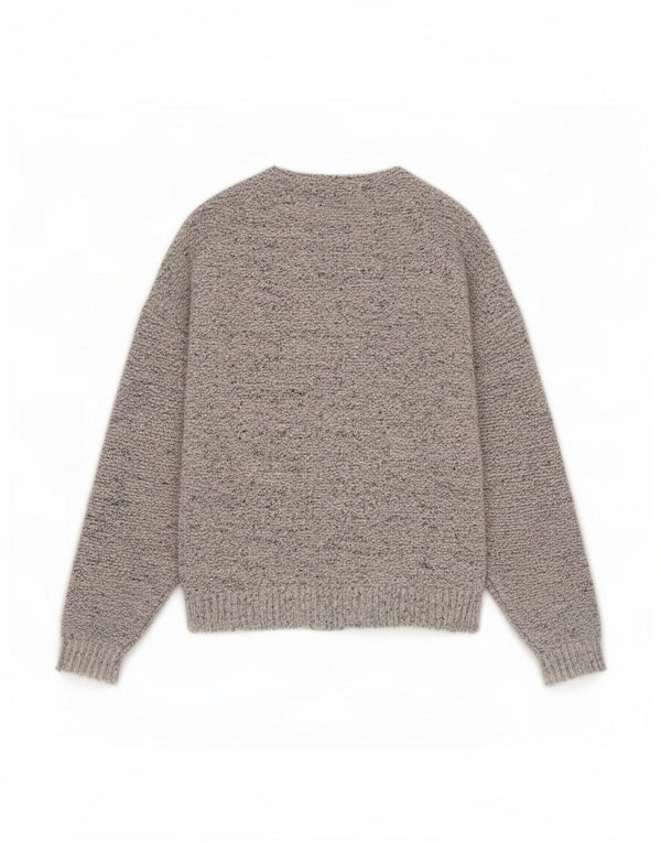Marks & Spencer Damen-Cardigan-Pullover UK 14 Große grau gefleckte Baumwolle