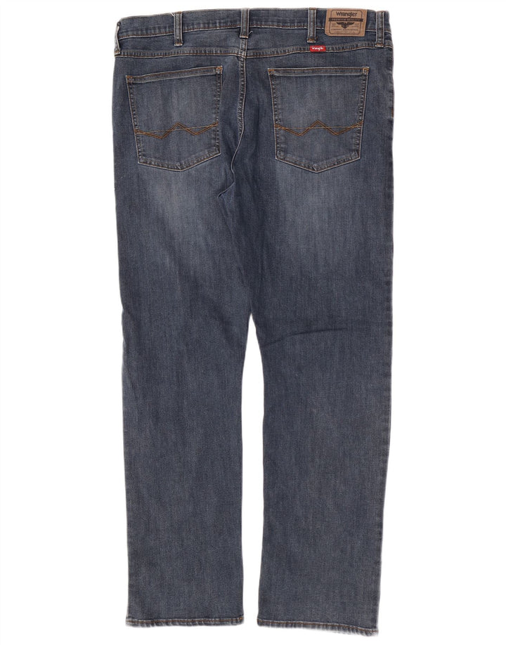 Wrangler Herren Slim Straight Jeans W38 L30 Blau
