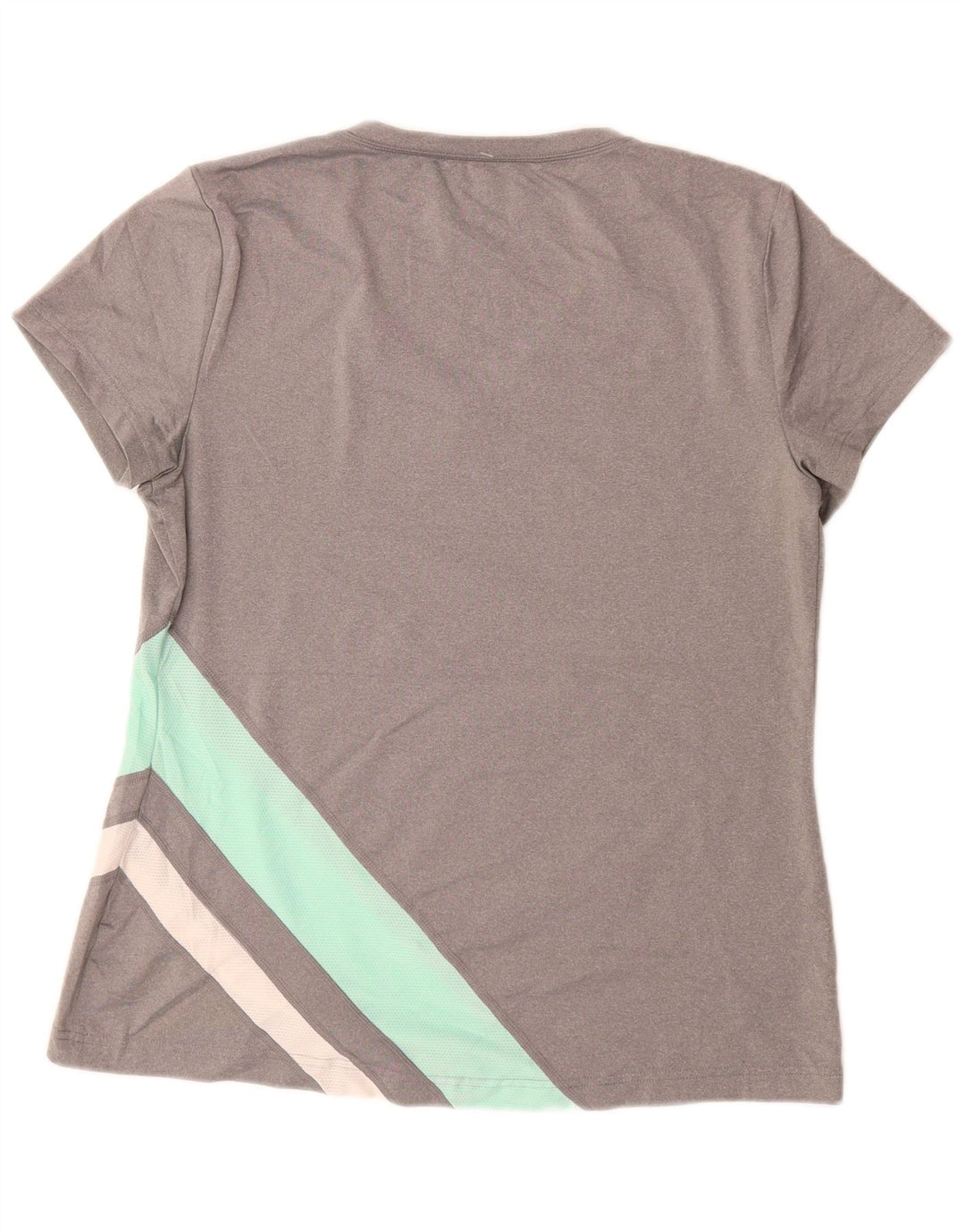 FILA Damen T-Shirt Top UK 14 Large Grau Colourblock