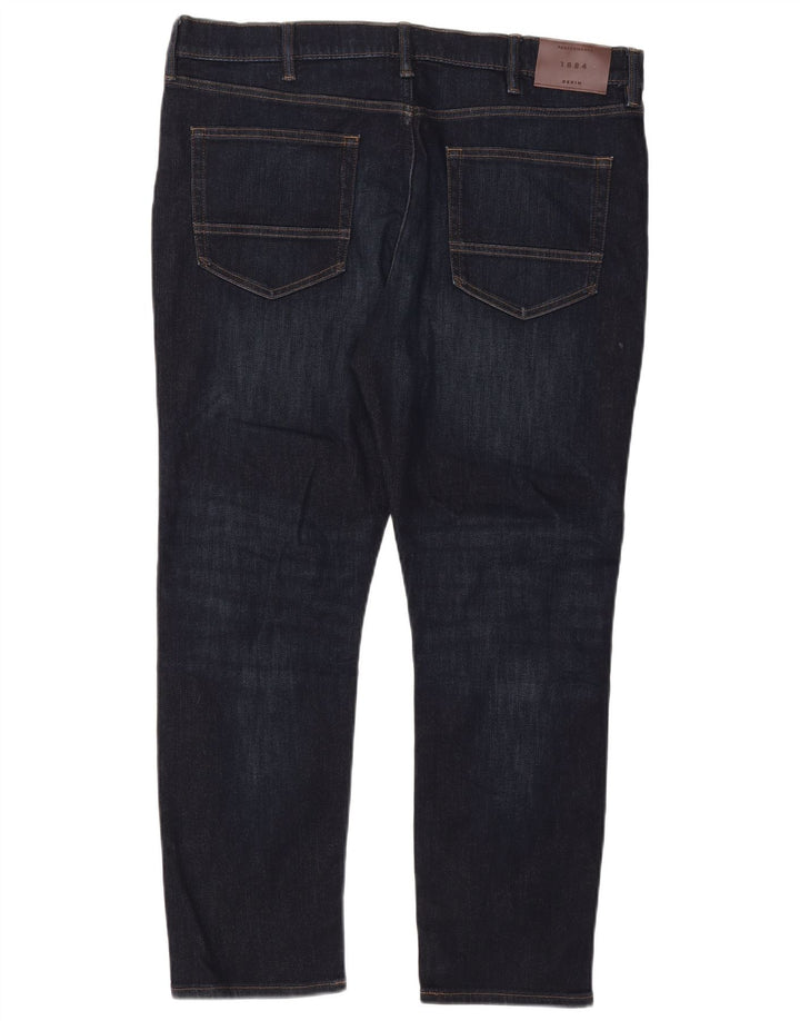Marks & Spencer Herren Slim Jeans W38 L29 Marineblau Baumwolle