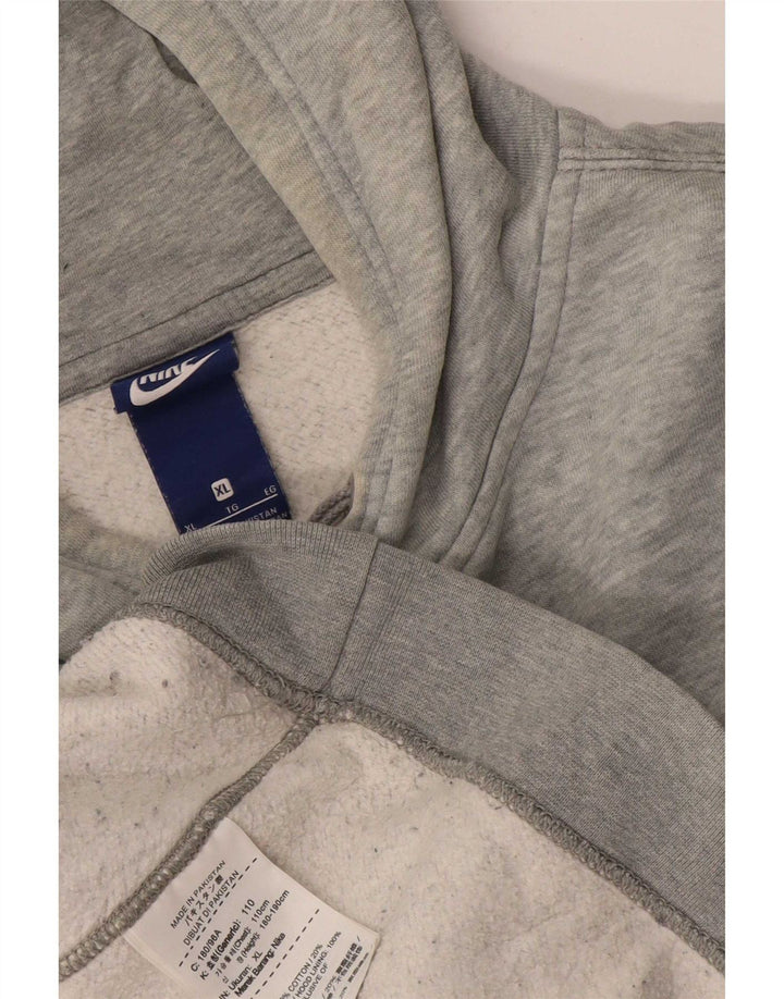 Nike Herren Hoodie Pullover XL Grau Baumwolle