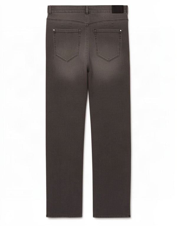 Marks & Spencer Damen Straight Jeans UK 16 Large W32 L28 Graue Baumwolle