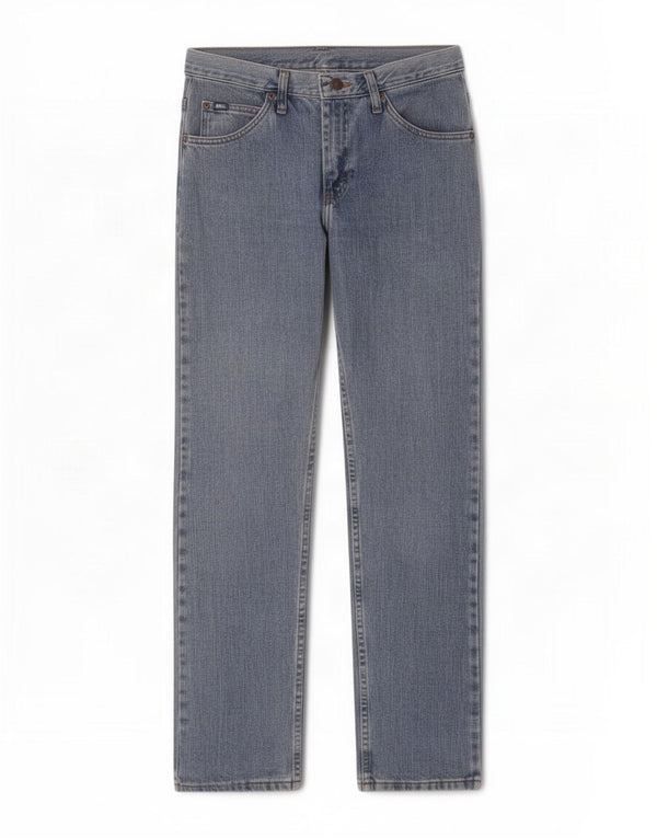 Lee Mens Straight Jeans W30 L32 Blue Cotton
