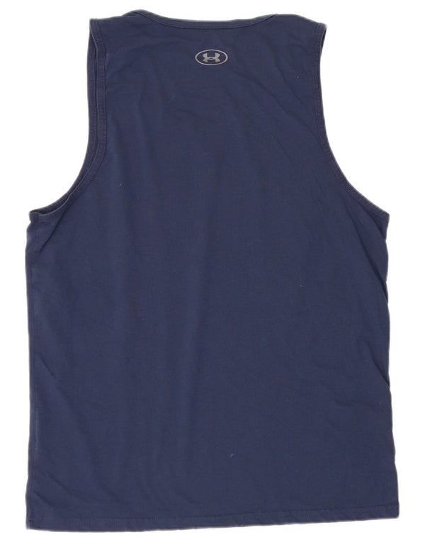 Under Armour Herren Heat Gear Graphic Weste Top XL Marineblau Baumwolle