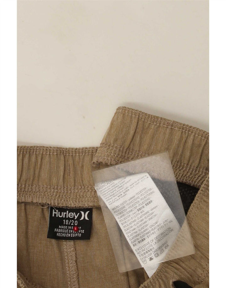 Hurley Graphic Sportshorts für Jungen, 15–16 Jahre, beige, Polyester