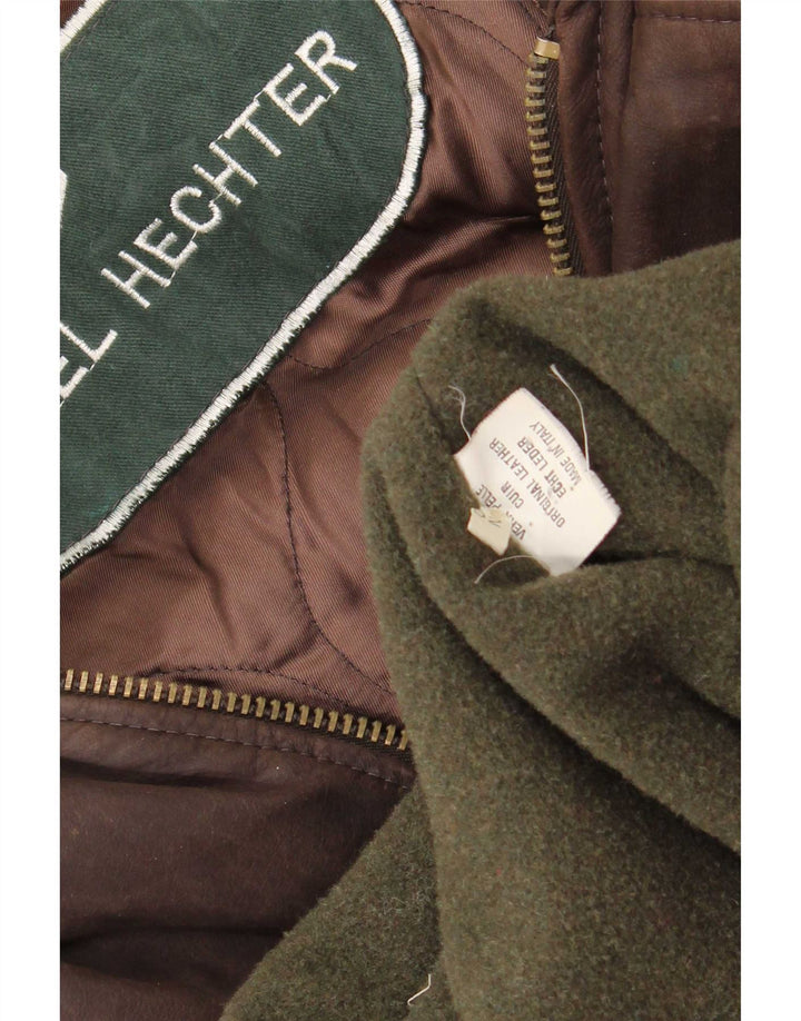 Daniel Hechter Herren Leder-Windjacke IT 52 XL Braun