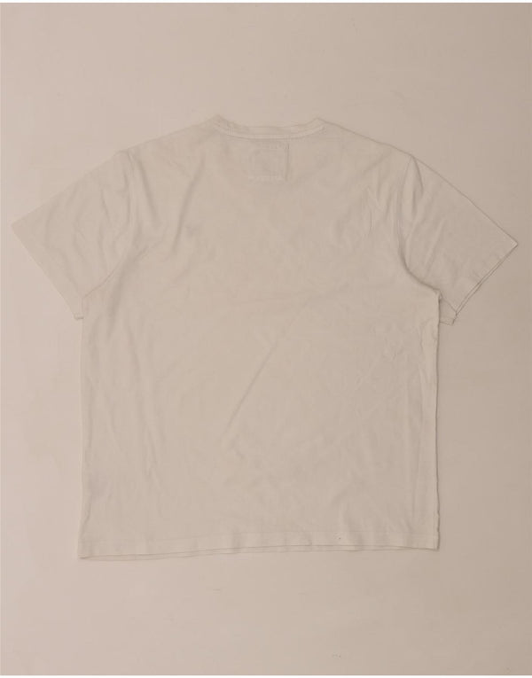Crew Clothing Herren T-Shirt Top XL Weiße Baumwolle
