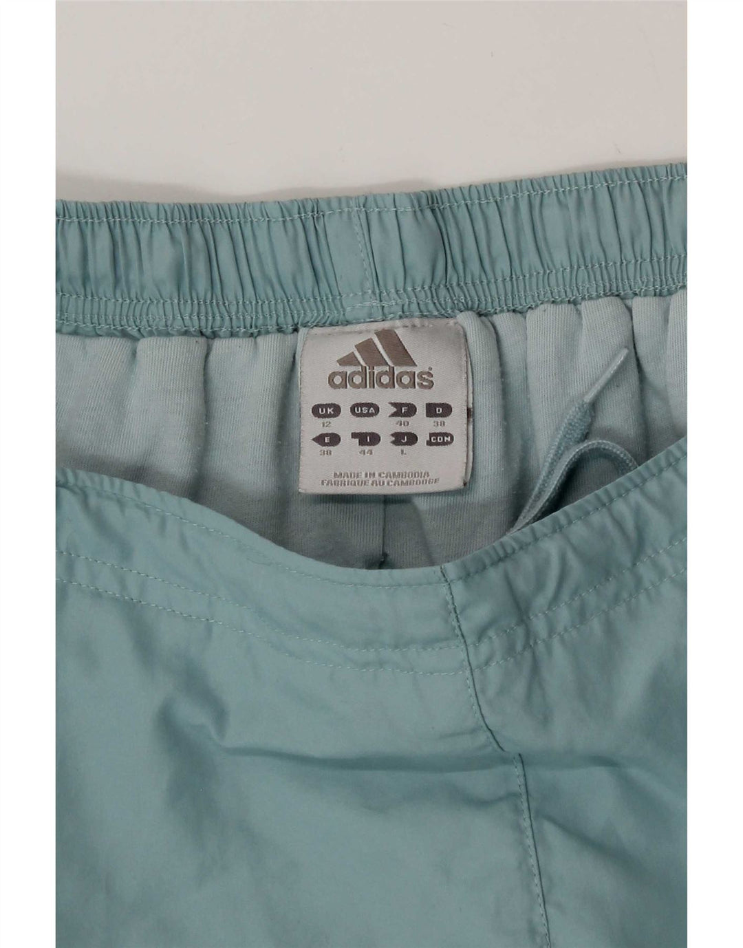 Adidas Damen-Windbreaker-Hose, UK 12, mittelblau, Polyester