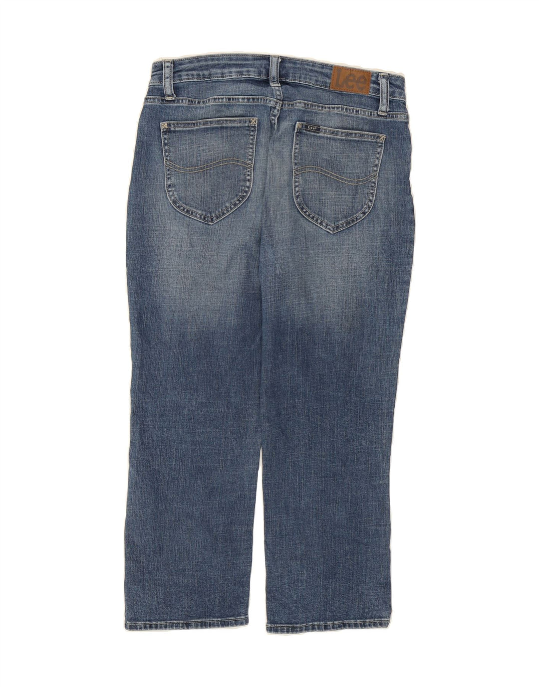 LEE Womens Regular Fit Mid Rise Capri Jeans US 8 Medium W30 L22 Blue Vintage Lee and Second-Hand Lee from Messina Hembry 