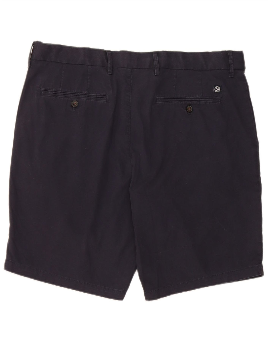 Marks & Spencer Herren-Chinoshorts W36, Größe L, Marineblau, Baumwolle