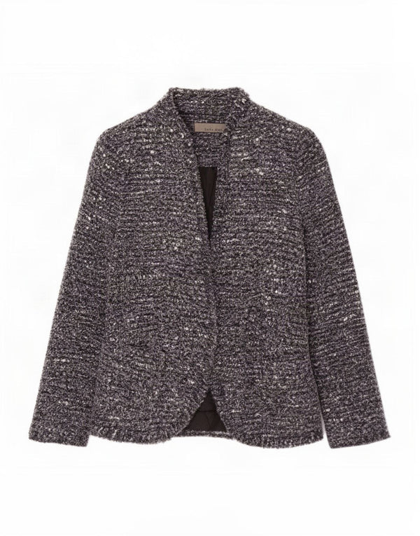 Zara Damen-Blazerjacke, Gr. 8, Marineblau meliert