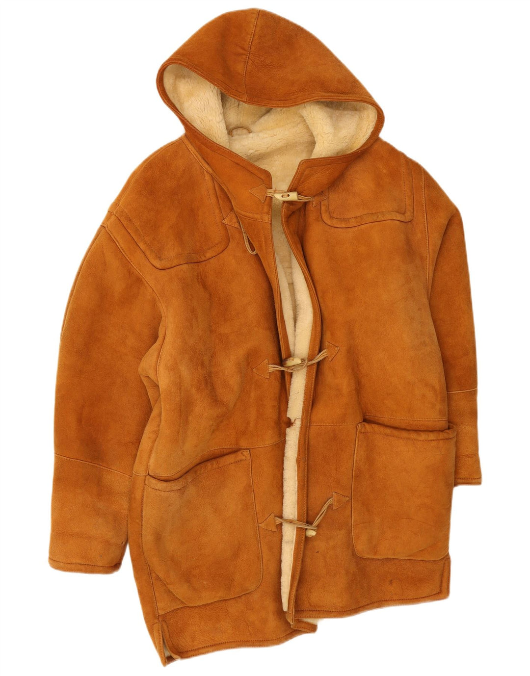 Gara Herren Shearling Mantel UK 40 Large Beige