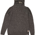 Jack & Jones Herren-Pullover mit Rollkragen, mittelgrau gesprenkelte Baumwolle