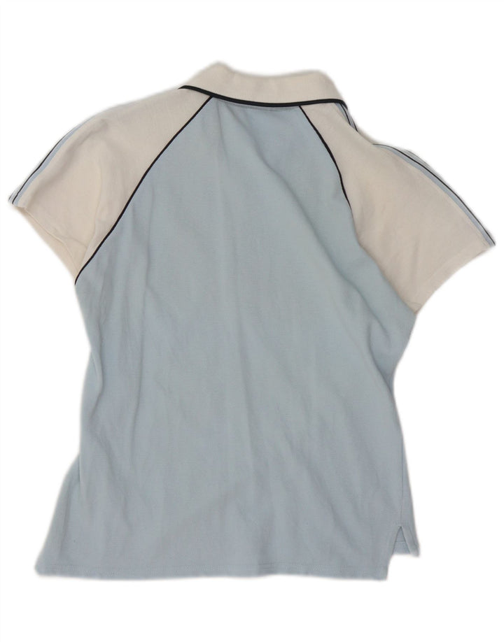 NORTH SAILS Damen Poloshirt mit Reißverschluss, UK 12, Mittelblau, Farbblock