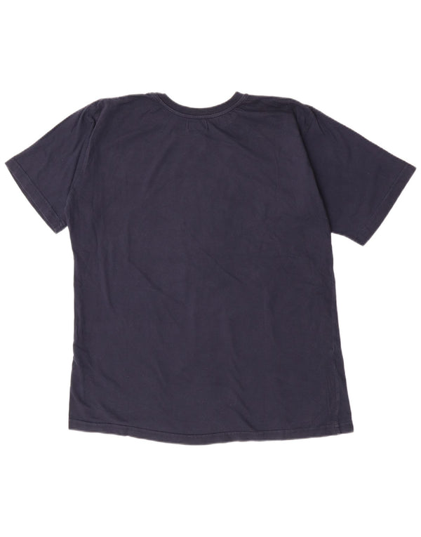 Kappa Herren Grafik T-Shirt Top XL Marineblau Baumwolle