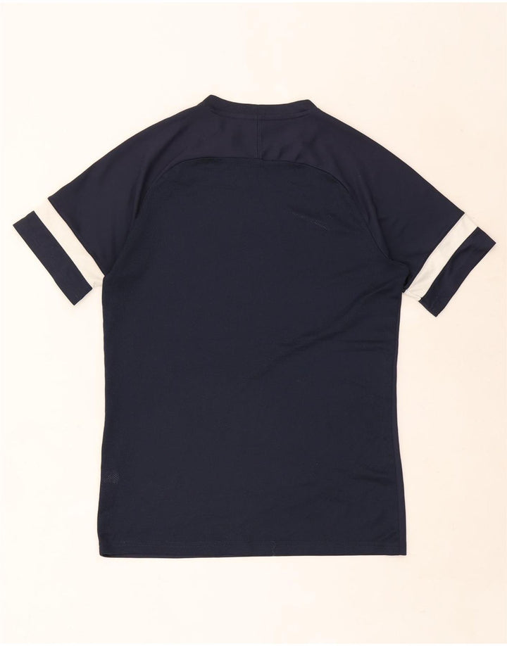 Nike Herren Dri Fit T-Shirt-Oberteil, mittelgroß, Marineblau, Farbblock