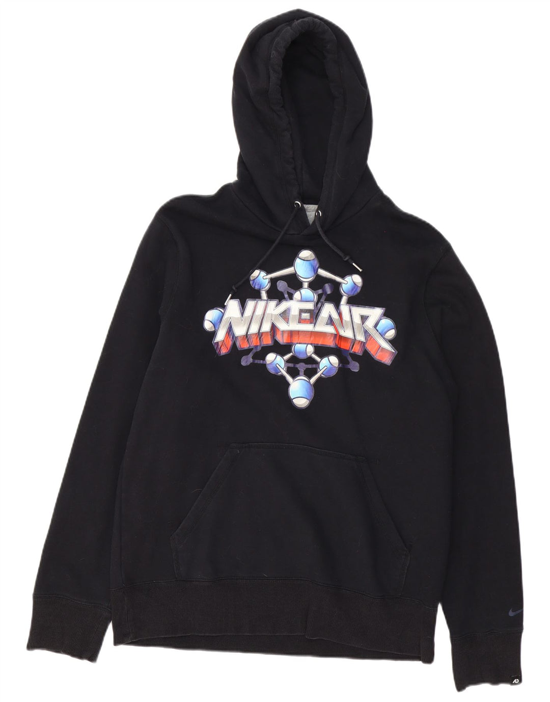 Nike Herren-Kapuzenpullover mit Grafik, mittelschwarz, Baumwolle