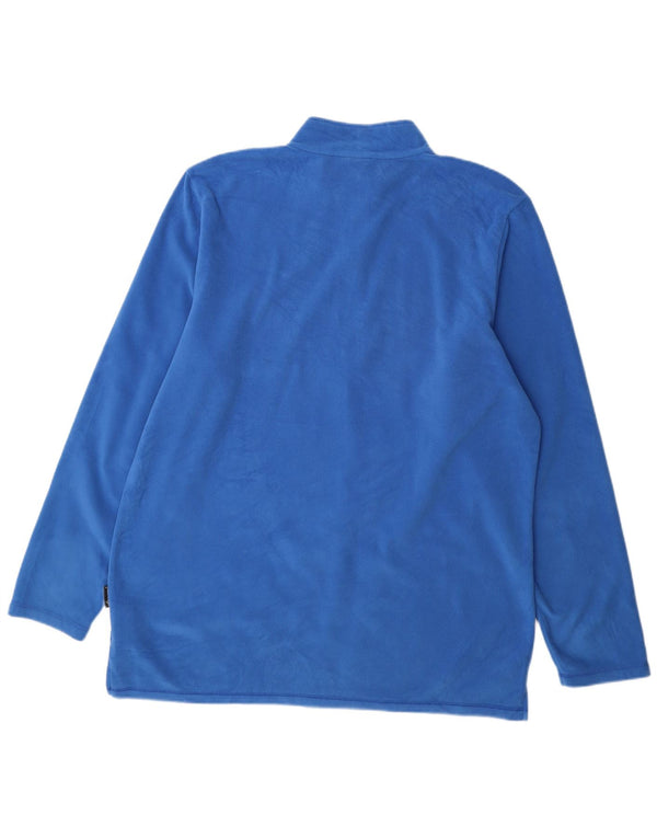 Jack Wolfskin Herren-Fleecepullover mit Reißverschluss am Hals, UK 50 3XL, Blau, Polyester