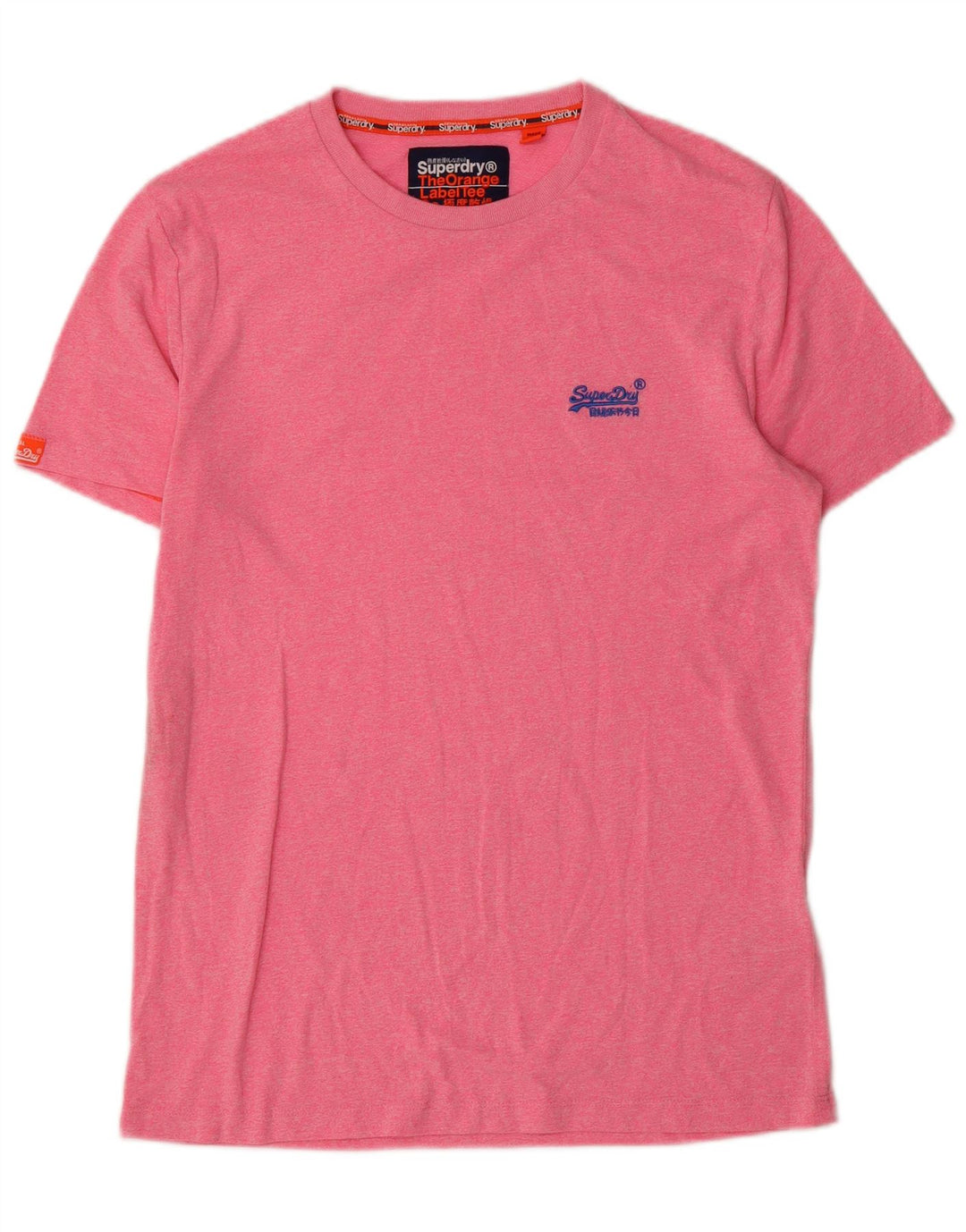 Superdry Herren T-Shirt Top Large Rosa Baumwolle