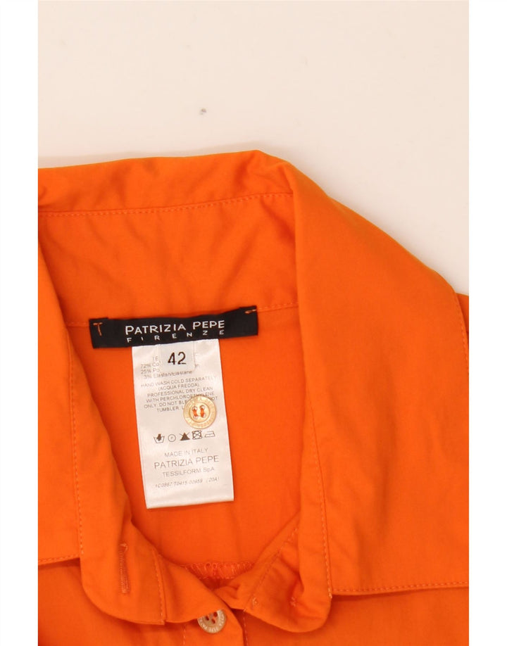 PATRIZIA PEPE Damen-Body IT 42 Mittelorange Baumwolle