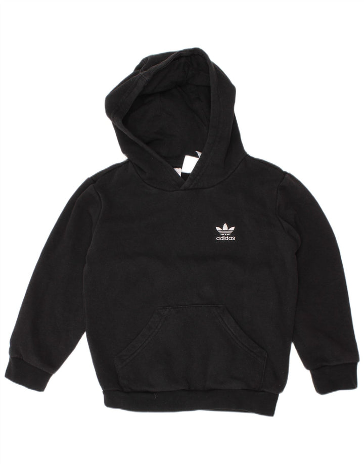 ADIDAS Kapuzenpullover für Jungen, 2–3 Jahre, schwarze Baumwolle