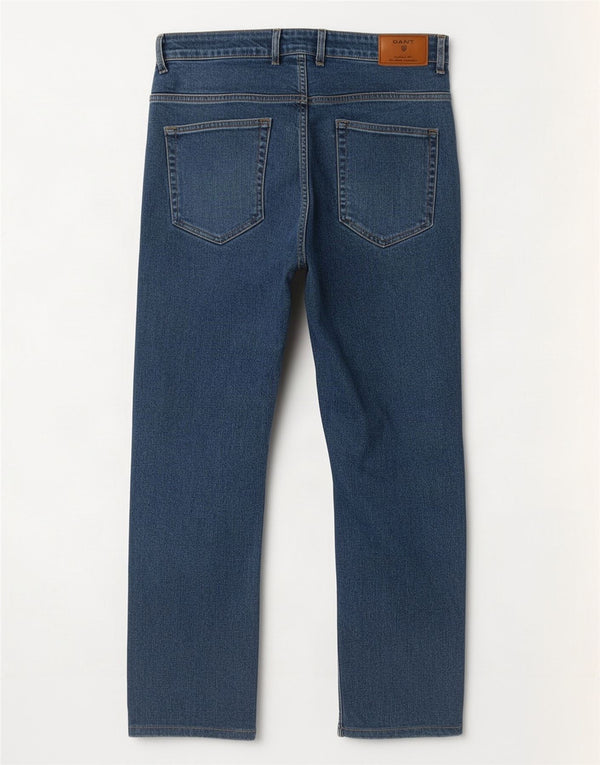 Gant Herren Jason Regular Fit Straight Jeans W35 L28 Blau