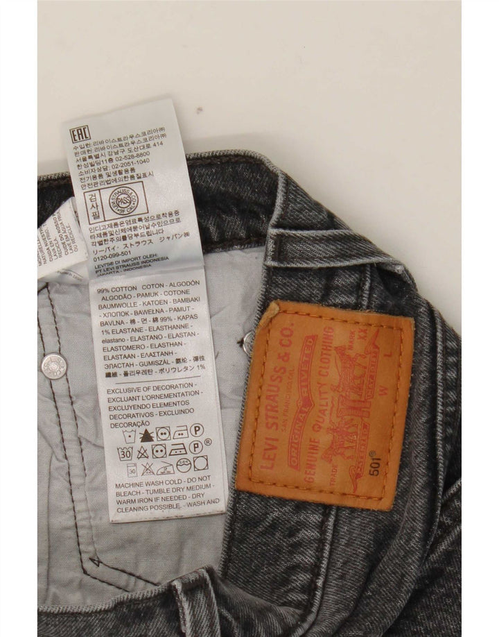 Levi's Damen 501 Denim Shorts W28 Mittelschwarze Baumwolle