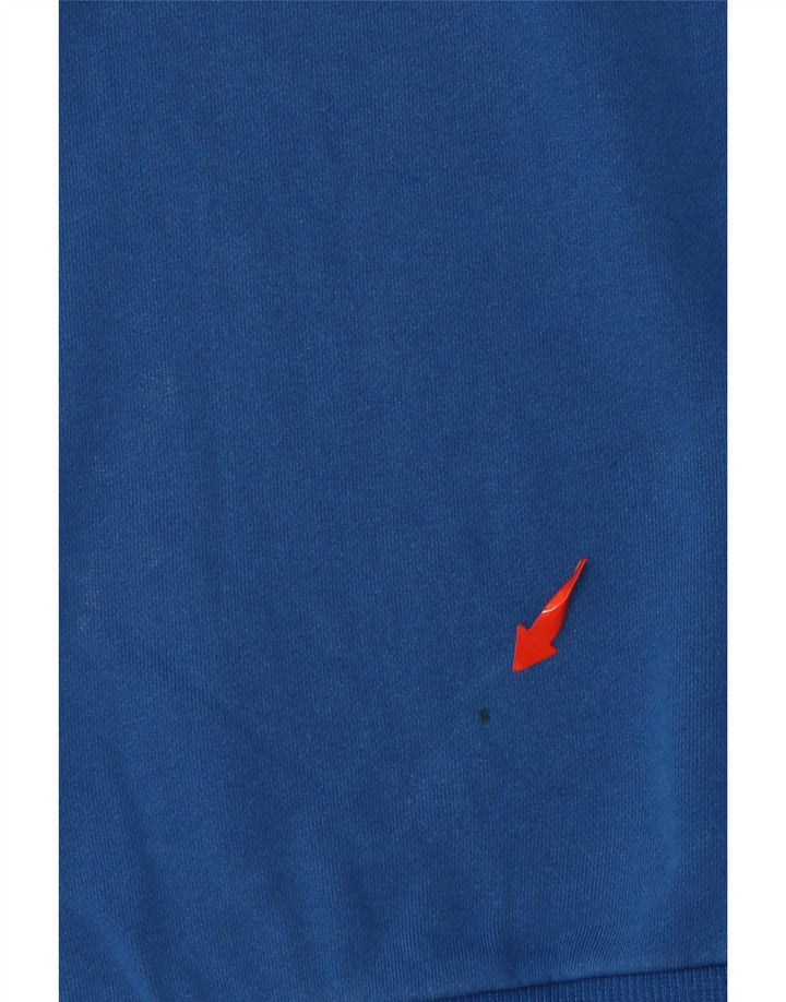 DIESEL Grafischer Herren-Sweatshirtpullover aus mittelblauer Baumwolle