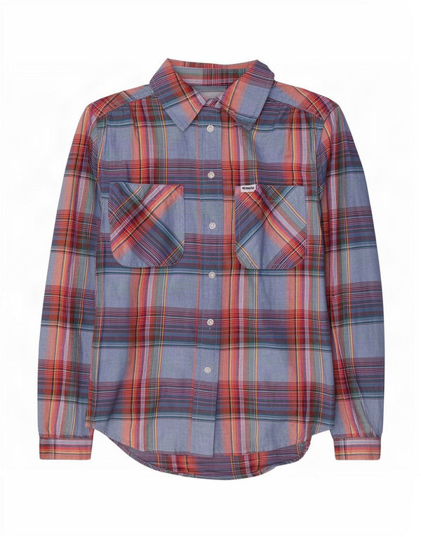 Wrangler Womens Loose Fit Shirt UK 6 XS Mehrfarbig karierte Baumwolle