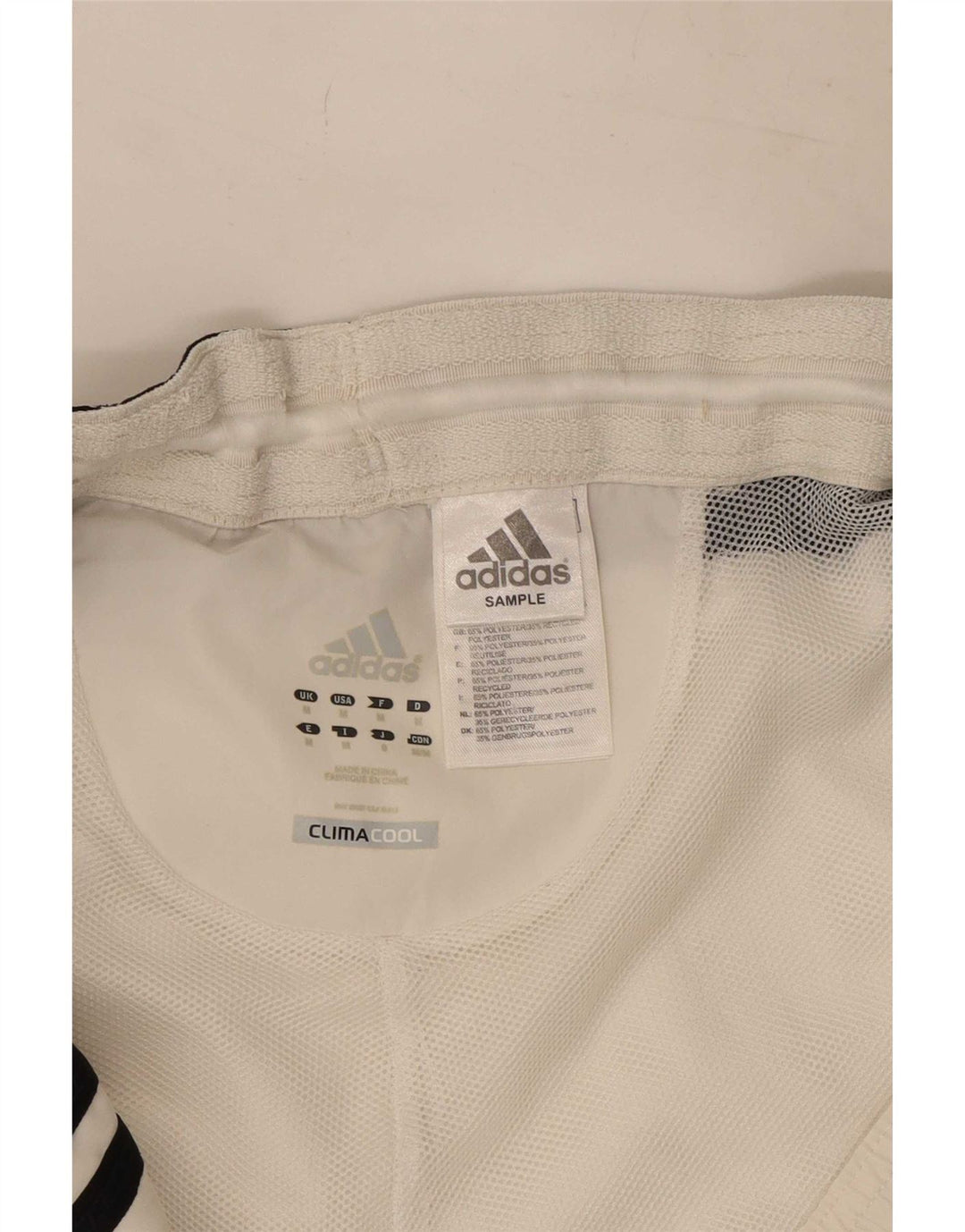 Adidas Sportshorts für Herren, Mittelweiß, Farbblock-Polyester