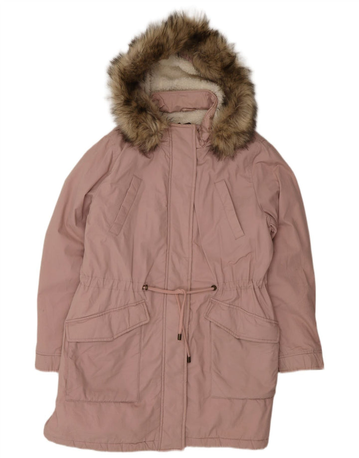 Marks & Spencer Damen-Parka mit Kapuze, übergroß, Gr. 16, Rosa