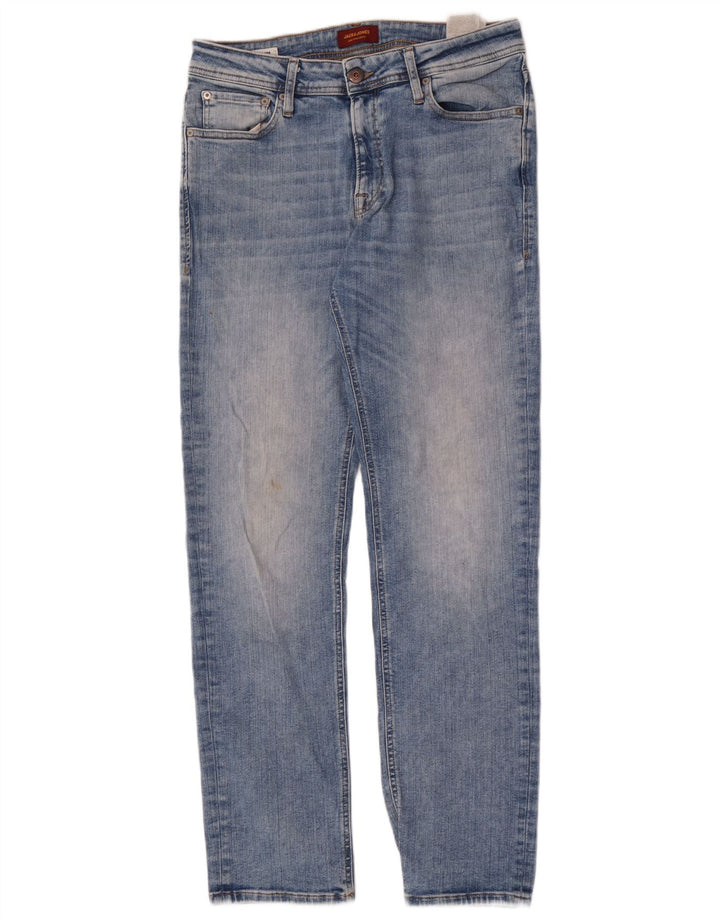Jack & Jones Herren Clark Slim Jeans W33 L34 Blaue Baumwolle