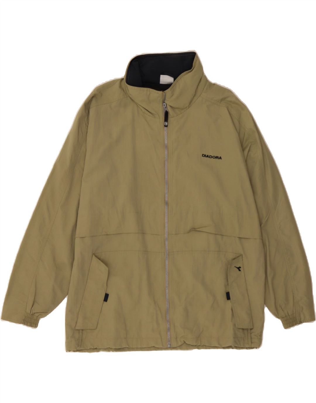 DIADORA Mens Rain Jacket UK 40 Large Beige Polyamide Vintage Diadora and Second-Hand Diadora from Messina Hembry 