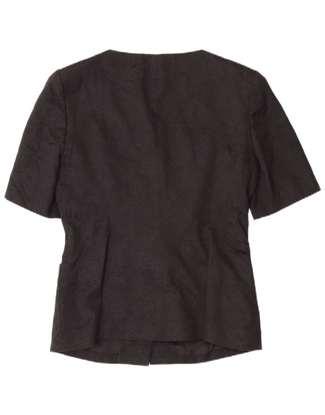 GUY LAROCHE Damen Kurzarm-Blazerjacke EU 42 Large Black Classic