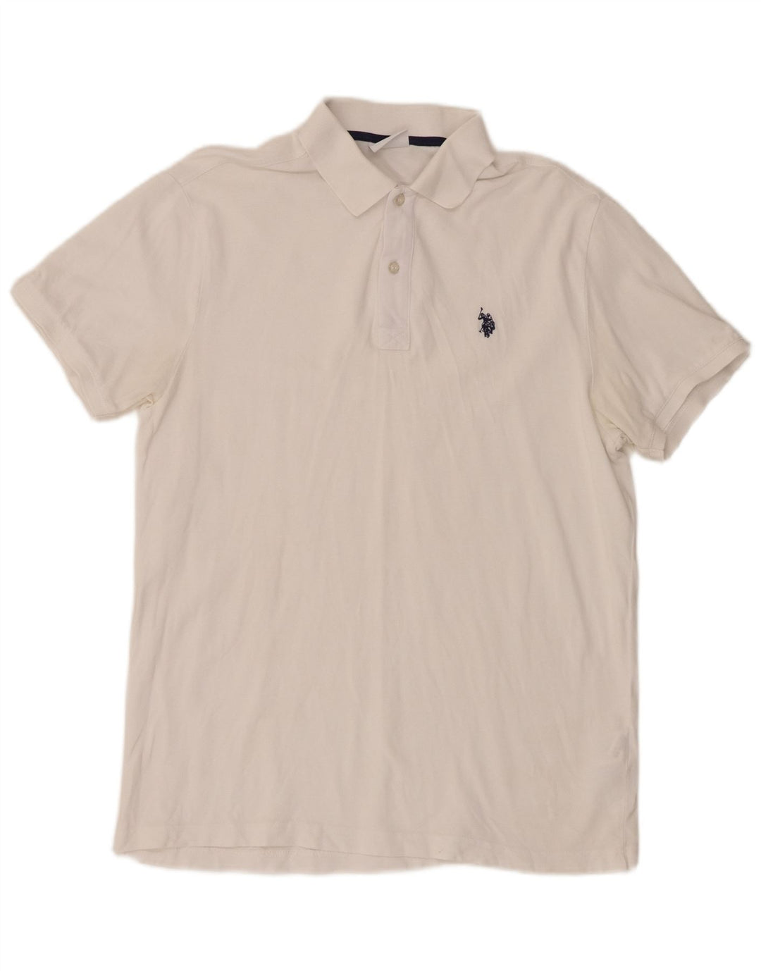 U.S. Polo Assn. Herrenhemd, groß, aus weißer Baumwolle