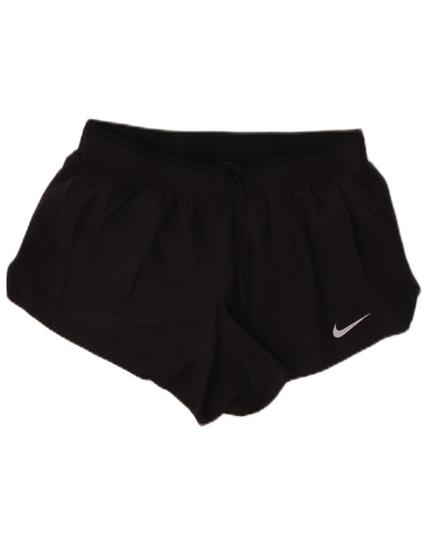 Nike Damen Dri Fit Sport Shorts UK 16 Large Schwarz Polyester