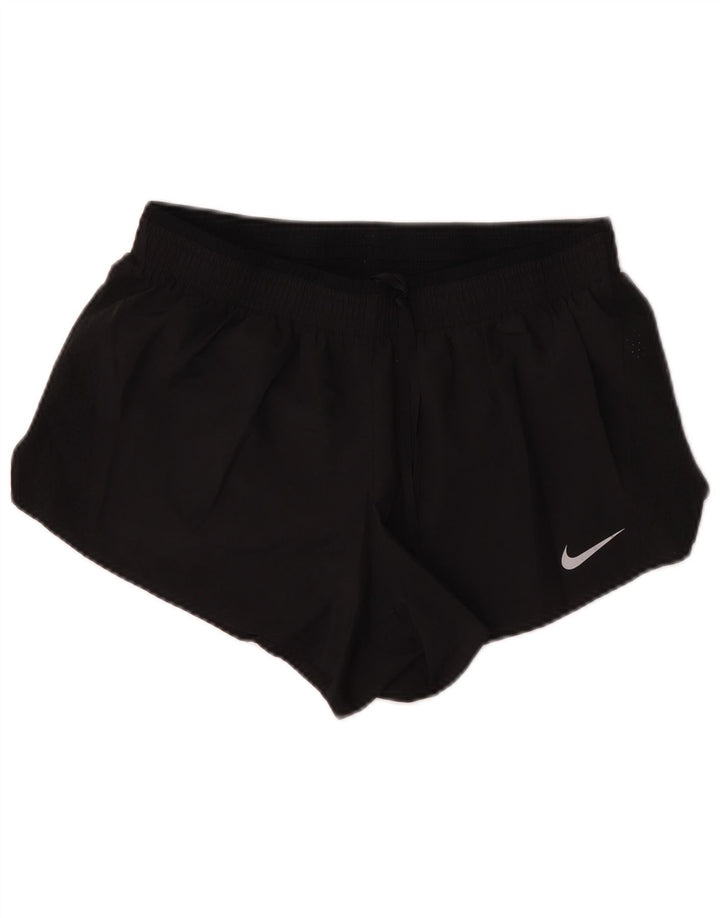 Nike Damen Dri Fit Sport Shorts UK 16 Large Schwarz Polyester