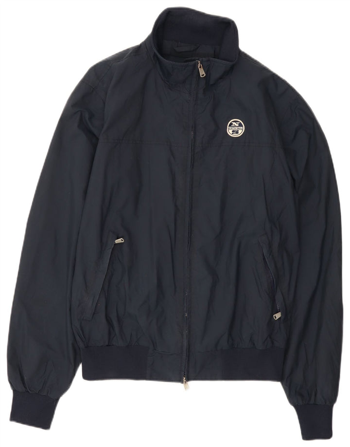 North Sails Herren Bomberjacke UK 40 Large Marineblau Polyamid