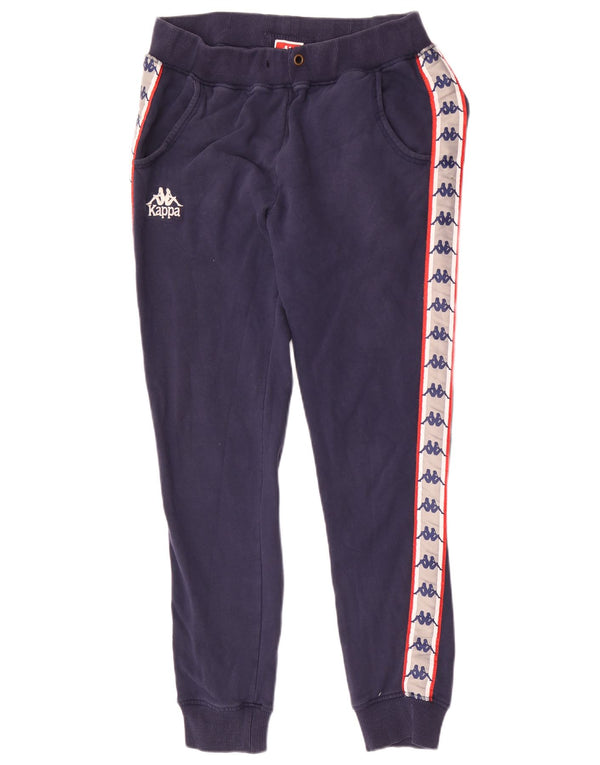 Kappa Herren-Trainingshose mit Grafik, Größe S, Marineblau, Farbblock