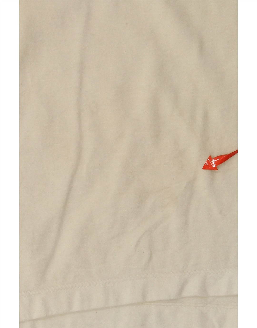 CHAMPION Damen Crop Graphic T-Shirt Top UK 14 Mittelweiß Farbblock