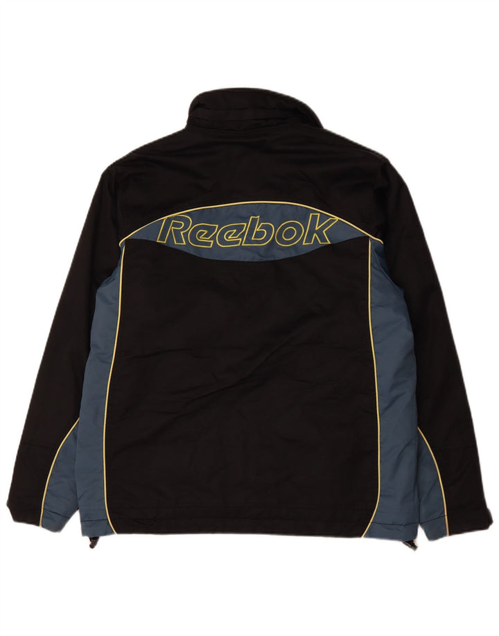Reebok Herren Graphic Windbreaker Jacke UK 34 XS Schwarz Colourblock