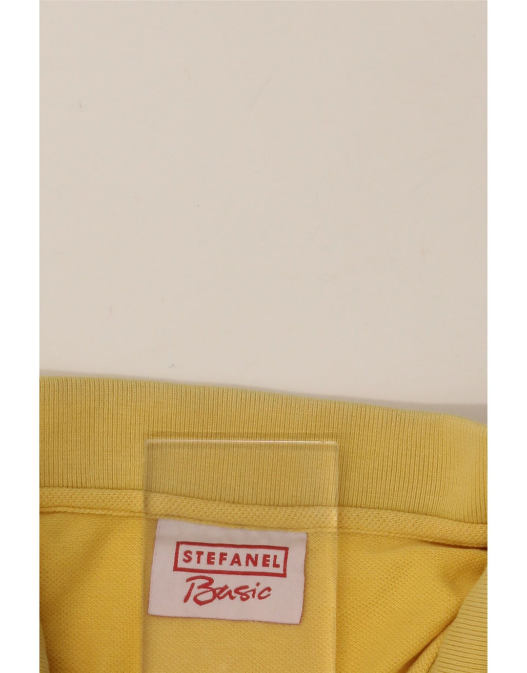 STEFANEL Mens Polo Shirt Large Yellow Vintage Stefanel and Second-Hand Stefanel from Messina Hembry 