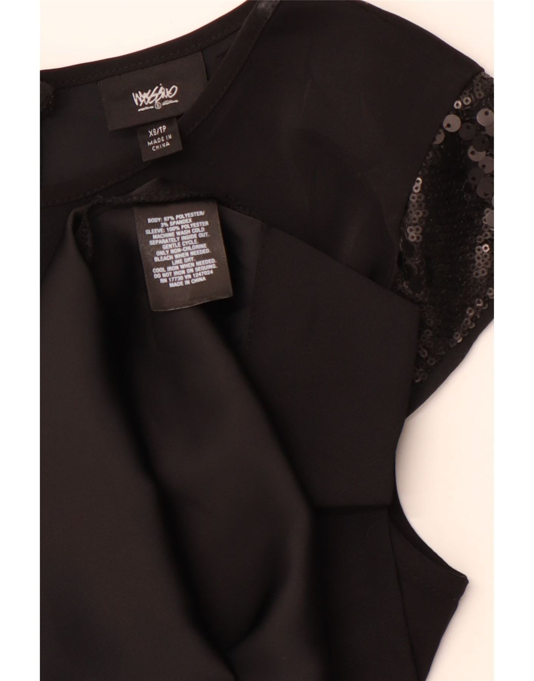 MOSSIMO Damen Etuikleid UK 6 XS Schwarz Polyester