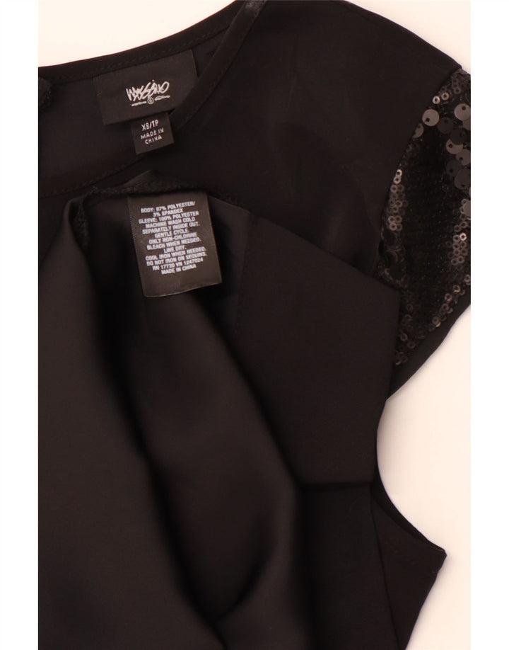 MOSSIMO Damen Etuikleid UK 6 XS Schwarz Polyester